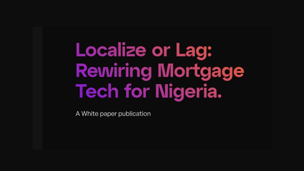 Peerless WhitePaper for Mortgage Banking in Nigeria